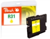 320502 - Peach Ink Cartridge yellow compatible with GC31Y, 405691 Ricoh